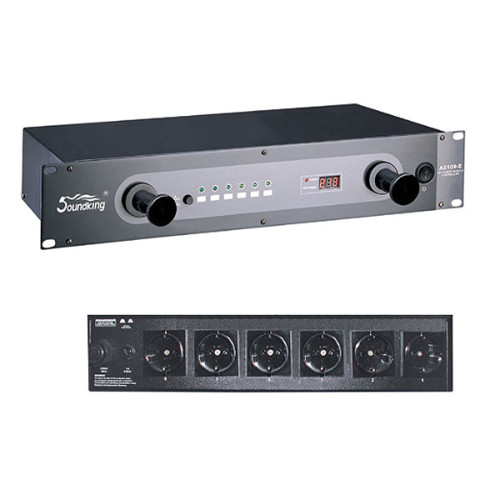 Soundking AZ108E сетевой дистрибьютер, 6 каналов, общ. нагрузка 20 А Soundking AZ108E сетевой дистрибьютер, 6 каналов, общ. нагрузка 20 А