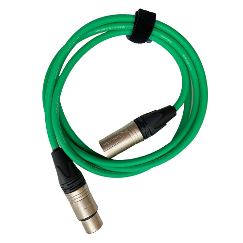 GS-Pro XLR3F-XLR3M (green) 3 балансный микрофонный кабель, длина 3 метра, цвет зеленый GS-Pro XLR3F-XLR3M (green) 3 балансный микрофонный кабель, длина 3 метра, цвет зеленый