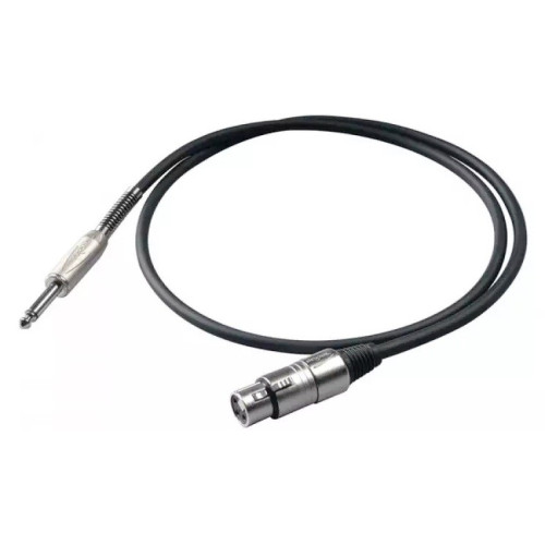 Proel BULK200LU3 микрофонный кабель, 6.3 мм Jack <-> XLR мама, 3 метра Proel BULK200LU3 микрофонный кабель, 6.3 мм Jack <-> XLR мама, 3 метра