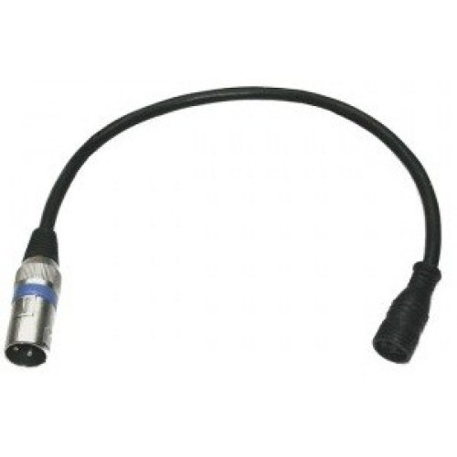 Involight Bar Cable DMX In переходник с влагозащищённого разъёма на XLR3, кабель 40 см, цвет черный Involight Bar Cable DMX In переходник с влагозащищённого разъёма на XLR3, кабель 40 см, цвет черный