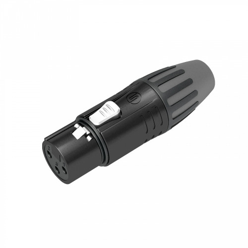 Seetronic SCMF3-BG кабельный разъем XLR 3-контакта "мама", чёрный, позолоченные контакты Seetronic SCMF3-BG кабельный разъем XLR 3-контакта "мама", чёрный, позолоченные контакты