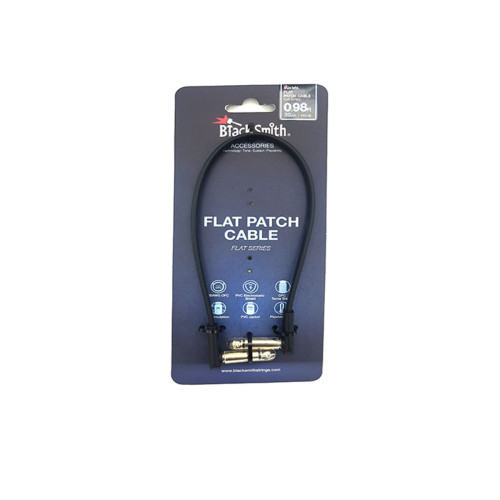BlackSmith Flat Patch Cable 0.98ft FPC-30 инструментальный кабель, 30 см, угловой Jack + угловой Jack, черный BlackSmith Flat Patch Cable 0.98ft FPC-30 инструментальный кабель, 30 см, угловой Jack + угловой Jack, черный