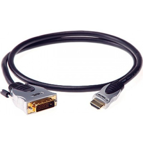 Klotz HA-DV-G05 видеокабель с позолоченными контактами DVI и HDMI, цвет чёрный, 5 метров Klotz HA-DV-G05 видеокабель с позолоченными контактами DVI и HDMI, цвет чёрный, 5 метров