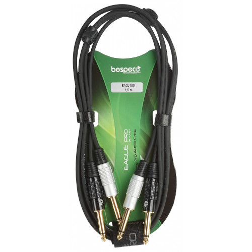 Bespeco EA2J150 кабель межблочный 2Jack-2Jack, длина 1.5 метра Bespeco EA2J150 кабель межблочный 2Jack-2Jack, длина 1.5 метра