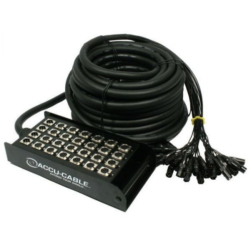 American DJ AC-MCC 24/4/30 мультикор, 24 входа XLR, 4 выхода XLR, длина кабеля 30 метров