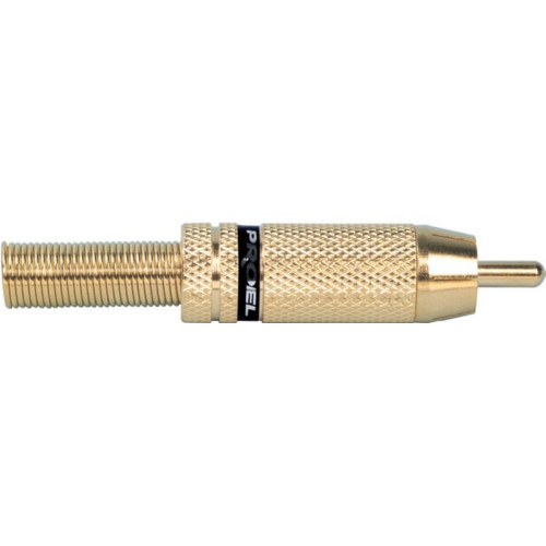 Proel MRCA30 разъём RCA тюльпан, золоченый с черной линией Proel MRCA30 разъём RCA тюльпан, золоченый с черной линией