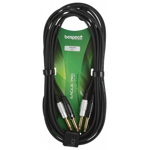 Bespeco EA2J50 кабель межблочный 2Jack-2Jack, длина 5 метров Bespeco EA2J50 кабель межблочный 2Jack-2Jack, длина 5 метров