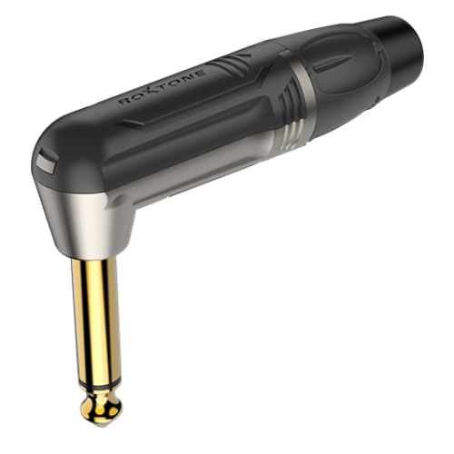 Roxtone RJ2RPP-NG разъем 6.3 мм mono Jack "папа" (угловой) с пружиной, цвет серебро Roxtone RJ2RPP-NG разъем 6.3 мм mono Jack "папа" (угловой) с пружиной, цвет серебро