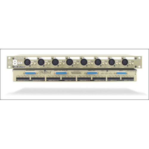 Radial OX8-r 8-ми канальный микрофонный сплиттер Radial OX8-r 8-ми канальный микрофонный сплиттер