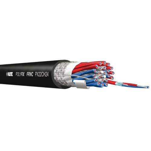 Klotz PX22CH12 KLOTZ PX22CH12 PolyFIX кабель мультикор для аналогового аудио, структура 12 x 2 x 0.22 mm², оболочка FRNC, внешн. диаметр 12.9 мм Klotz PX22CH12 KLOTZ PX22CH12 PolyFIX кабель мультикор для аналогового аудио, структура 12 x 2 x 0.22 mm², оболочка FRNC, внешн. диаметр 12.9 мм