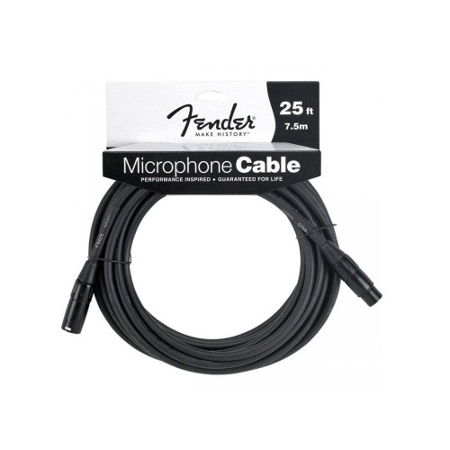 Fender 25' Microphone Cable инструментальный кабель, 7.5 метров Fender 25' Microphone Cable инструментальный кабель, 7.5 метров