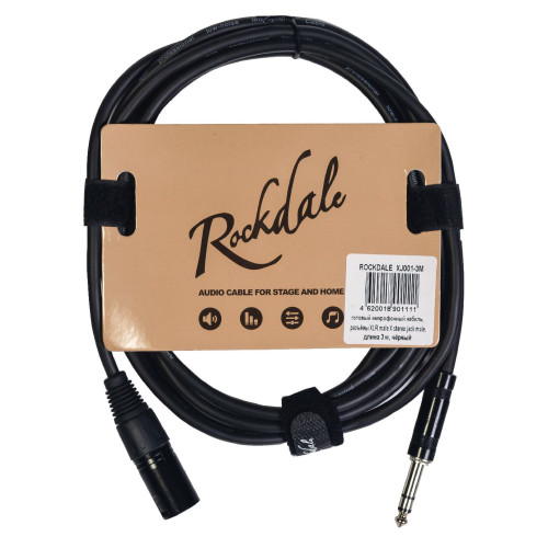Rockdale XJ001-3M готовый микрофонный кабель, 3 метра Rockdale XJ001-3M готовый микрофонный кабель, 3 метра