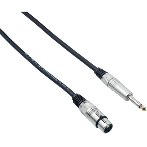 Bespeco XCMA100 (XLR-Jack 6.3) кабель микрофонный, длина 1 метр Bespeco XCMA100 (XLR-Jack 6.3) кабель микрофонный, длина 1 метр
