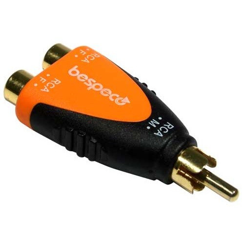 Bespeco SLAD355 переходник RCA "папа" / 2 x RCA "мама" Bespeco SLAD355 переходник RCA "папа" / 2 x RCA "мама"