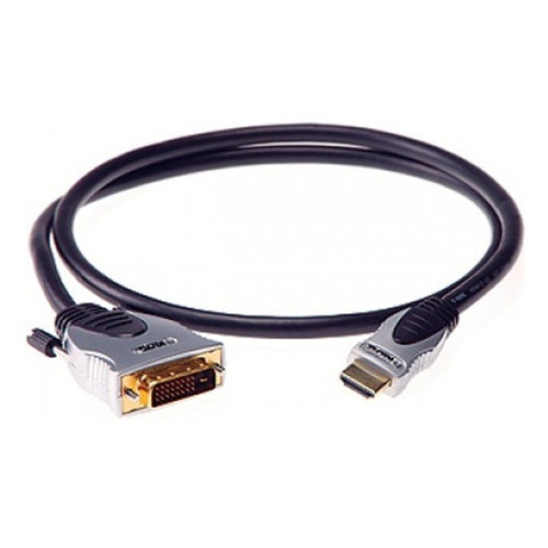 Klotz HA-DV-G03 видеокабель с позолоченными контактами DVI и HDMI, цвет чёрный, 3 метра Klotz HA-DV-G03 видеокабель с позолоченными контактами DVI и HDMI, цвет чёрный, 3 метра