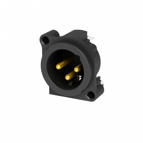 Seetronic SCBDM3-H панельный разъем XLR "папа", 3-х контактный Seetronic SCBDM3-H панельный разъем XLR "папа", 3-х контактный