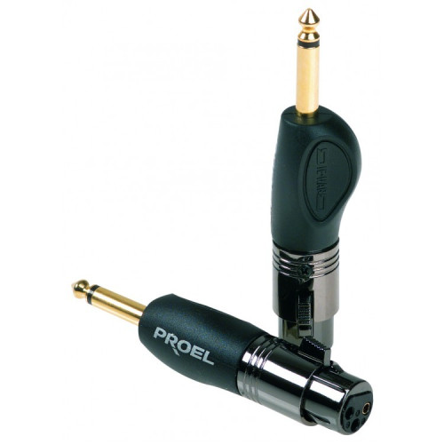Proel DHMA290 преходник XLR3 "мама" - моно "Джек" 6.3 мм Proel DHMA290 преходник XLR3 "мама" - моно "Джек" 6.3 мм