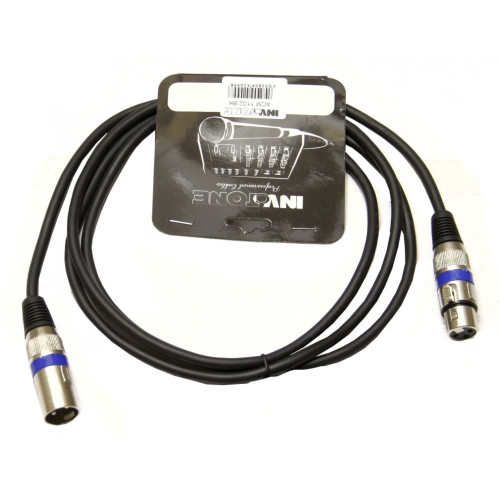 Invotone ACM1102BK микрофонный кабель, 2 метра, черный Invotone ACM1102BK микрофонный кабель, 2 метра, черный