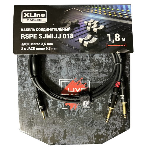 Xline Cables RSPE SJMIJJ018 кабель специальный Mini Jack stereo 3.5mm - 2 x JACK mono 6.3mm 1.8m