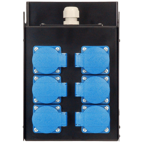 Imlight BRM-6G Блок из 6 розеток типа Schuko 16A/230B Imlight BRM-6G Блок из 6 розеток типа Schuko 16A/230B