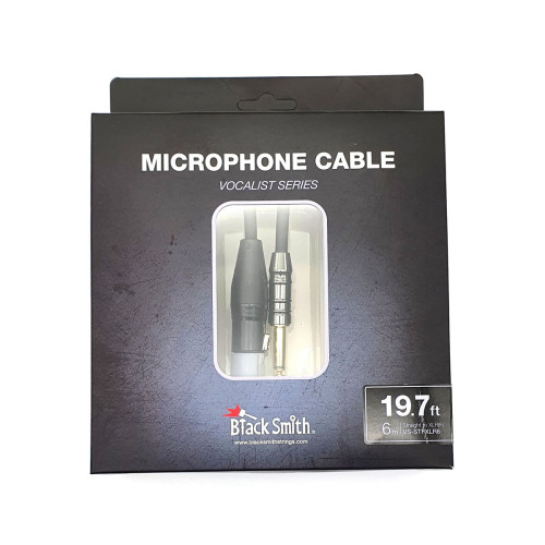 BlackSmith Microphone Cable Vocalist Series 19.7ft VS-STFXLR6 микрофонный кабель, 6 метров, прямой Jack + XLR "мама" BlackSmith Microphone Cable Vocalist Series 19.7ft VS-STFXLR6 микрофонный кабель, 6 метров, прямой Jack + XLR "мама"