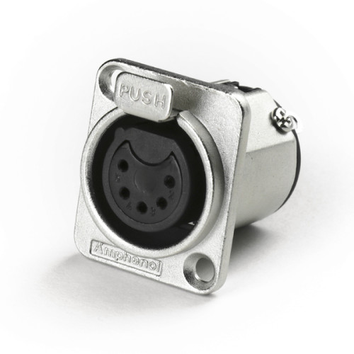 Amphenol AC5FDZ разъем XLR блочный 5 контактов "мама" Amphenol AC5FDZ разъем XLR блочный 5 контактов "мама"