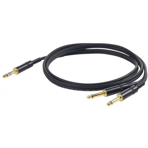 Proel CHLP210LU5 сценический кабель, Jack 6.3 мм стерео <-> 2х6.3 Jack моно, длина 5 метров Proel CHLP210LU5 сценический кабель, Jack 6.3 мм стерео <-> 2х6.3 Jack моно, длина 5 метров