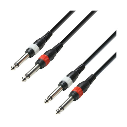 Adam Hall K3 TPP 0300 аудиокабель 2 x 6.3 Jack mono-2 x 6.3 Jack mono, 3 метра Adam Hall K3 TPP 0300 аудиокабель 2 x 6.3 Jack mono-2 x 6.3 Jack mono, 3 метра