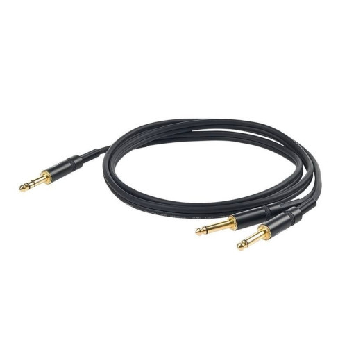 Proel CHLP210LU3 сценический кабель, Jack 6.3 мм стерео <-> 2х6.3 Jack моно, длина 3 метра Proel CHLP210LU3 сценический кабель, Jack 6.3 мм стерео <-> 2х6.3 Jack моно, длина 3 метра