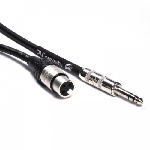 Peavey PV 10' TRS to Female XLR кабель микрофонный, длина 3 метра Peavey PV 10' TRS to Female XLR кабель микрофонный, длина 3 метра