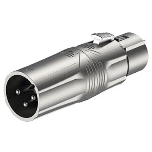 Roxtone RA3XFM переходник с 3-X контактного XLR папа на 3-х контактный XLR мама Roxtone RA3XFM переходник с 3-X контактного XLR папа на 3-х контактный XLR мама