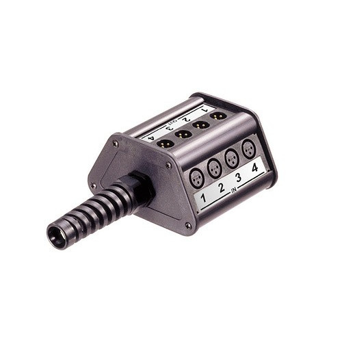 Neutrik NSB1A-8/4 распределительная коробка 8 XLR "мама" входов, 4 XLR "папа" выхода