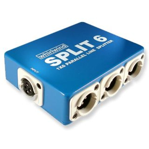 Whirlwind Split6 компактный микрофонный сплиттер, 1 вход Х 6 выходов