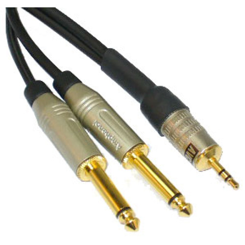 AVCLINK Cable-925/3 аудио кабель Jack 3.5 (Stereo) - 2*Jack 6.3 (Mono), 3 метра AVCLINK Cable-925/3 аудио кабель Jack 3.5 (Stereo) - 2*Jack 6.3 (Mono), 3 метра