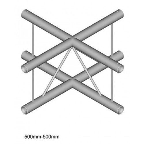 Dura Truss DT 22 C41V-X X-joint узел стыковочный четырехлучевой (вертикальный)- крестовина, 90°, длина сторон 50 см