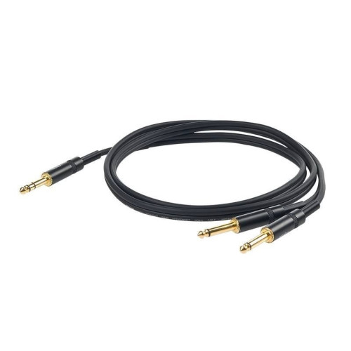 Proel CHLP210LU15 сценический кабель, Jack 6.3 мм стерео <-> 2х6.3 Jack моно, длина 1.5 метров Proel CHLP210LU15 сценический кабель, Jack 6.3 мм стерео <-> 2х6.3 Jack моно, длина 1.5 метров