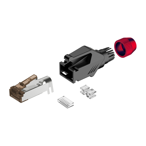 Roxtone RJ45C5E-PH-RD Ethernet разъем RJ45 (часть A) CAT5e, цвет красный Roxtone RJ45C5E-PH-RD Ethernet разъем RJ45 (часть A) CAT5e, цвет красный