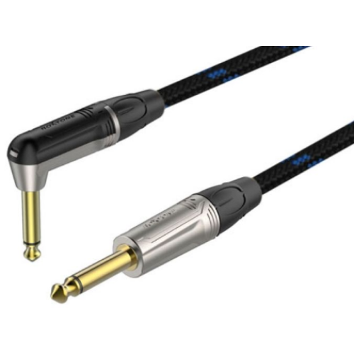 Roxtone TGJJ310-15/1 кабель инструментальный, цвет сине-черный, длинна 1 метр Roxtone TGJJ310-15/1 кабель инструментальный, цвет сине-черный, длинна 1 метр