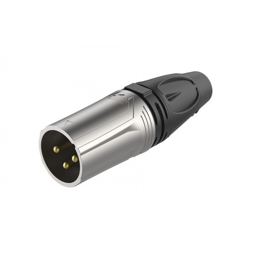 Roxtone RX3M-NG разъем cannon кабельный, "папа" 3-х контактный, цвет серебро Roxtone RX3M-NG разъем cannon кабельный, "папа" 3-х контактный, цвет серебро