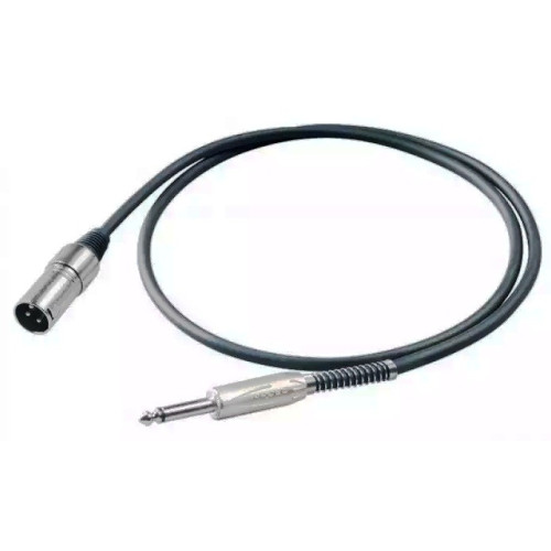 Proel BULK220LU3 кабель инструментальный, 6.3 мм Jack <-> XLR папа, 3 метра Proel BULK220LU3 кабель инструментальный, 6.3 мм Jack <-> XLR папа, 3 метра
