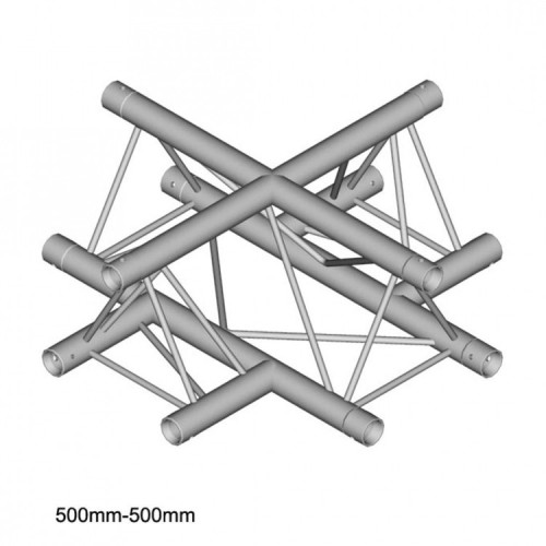 Dura Truss DT 23 C41 X-joint узел стыковочный четырехлучевой - крестовина, 90°, длина сторон 50 см Dura Truss DT 23 C41 X-joint узел стыковочный четырехлучевой - крестовина, 90°, длина сторон 50 см