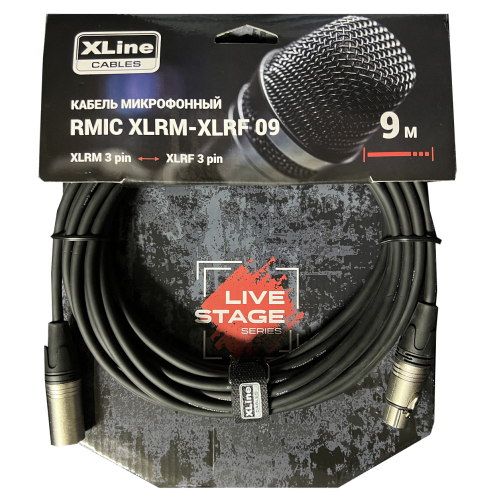 Xline Cables RMIC XLRM-XLRF 09 кабель микрофонный XLR 3 pin male - XLR 3 pin female длина 9м Xline Cables RMIC XLRM-XLRF 09 кабель микрофонный XLR 3 pin male - XLR 3 pin female длина 9м