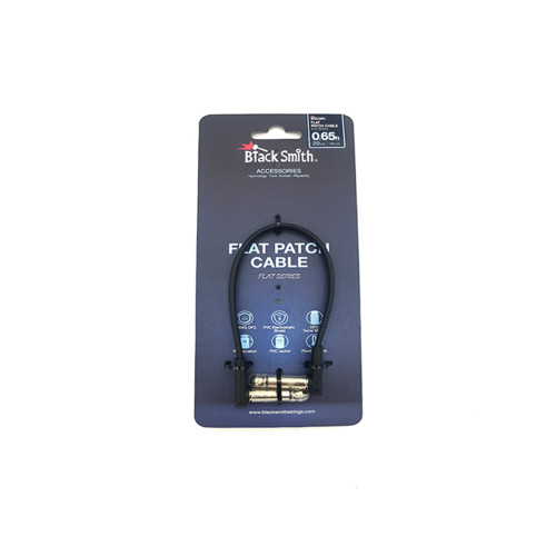 BlackSmith Flat Patch Cable 0.65ft FPC-20 инструментальный кабель, 20 см, угловой Jack + угловой Jack, черный BlackSmith Flat Patch Cable 0.65ft FPC-20 инструментальный кабель, 20 см, угловой Jack + угловой Jack, черный