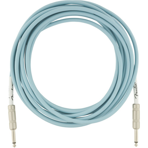 Fender 10' OR Inst Cable DBL инструментальный кабель, синий, 10' Fender 10' OR Inst Cable DBL инструментальный кабель, синий, 10'