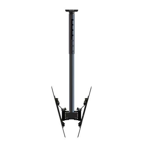 Wize Pro C55D 60A потолочное крепление для 2-х дисплеев 26”–55”, нагрузка до 73 кг, цвет черный Wize Pro C55D 60A потолочное крепление для 2-х дисплеев 26”–55”, нагрузка до 73 кг, цвет черный