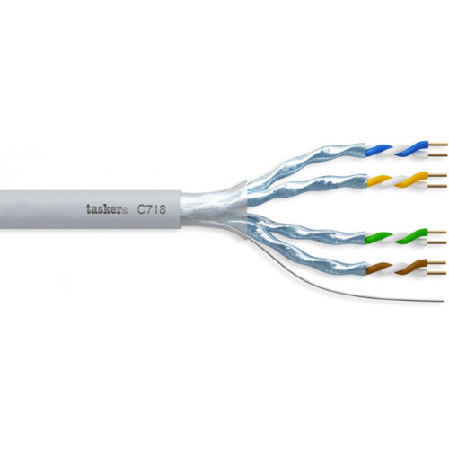 Tasker C718 L.S.Z.H витая пара F.T.P. cat. цвет серый Tasker C718 L.S.Z.H витая пара F.T.P. cat. цвет серый