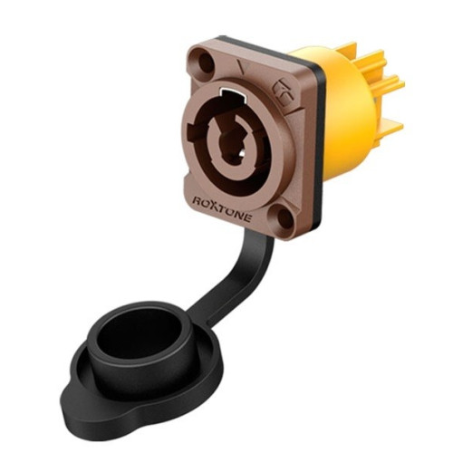 Roxtone RAC3MPI-WP Brown разъем кабельный powercon, цвет коричневый Roxtone RAC3MPI-WP Brown разъем кабельный powercon, цвет коричневый