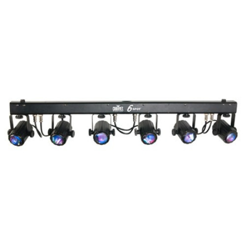 Chauvet 6 Spot комплект из 6 профильных прожекторов на 3Вт RGB светодиодах Chauvet 6 Spot комплект из 6 профильных прожекторов на 3Вт RGB светодиодах