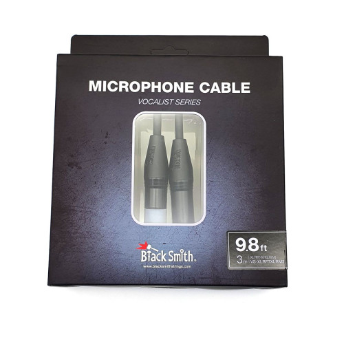BlackSmith Microphone Cable Vocalist Series 9.8ft VS-XLRFTXLRM3 микрофонный кабель, 3 метра, XLR "мама" + XLR "папа" BlackSmith Microphone Cable Vocalist Series 9.8ft VS-XLRFTXLRM3 микрофонный кабель, 3 метра, XLR "мама" + XLR "папа"