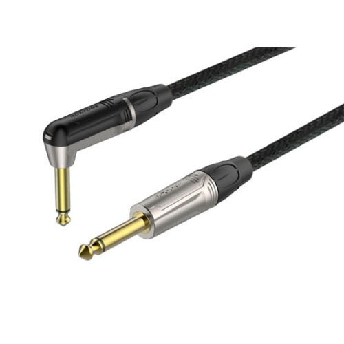 Roxtone TGJJ310-28/3 кабель инструментальный, черный, 3 метра Roxtone TGJJ310-28/3 кабель инструментальный, черный, 3 метра